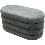 Rebecca Mobili Hocker Rebecca 38 x 76 x 38 cm Grau Polyester