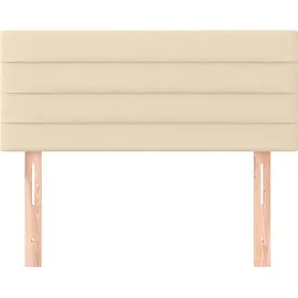vidaXL Kopfteil Creme 100x5x78/88 cm Stoff