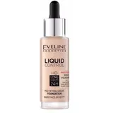 Eveline Cosmetics Liquid Control Make-up flüssig, mattierend, 24h langanhaltende Formel, Babyhaut-Effekt