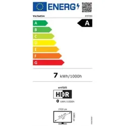 VERBATIM Monitor 14Zoll Full HD 1080p schwarz 49590 tragbar