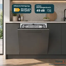 Homex DWFI601449E Einbau-Geschirrspüler (vollintegrierbar, 598 mm)