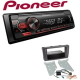 Pioneer 1-DIN Autoradio USB AUX Android Set für Skoda Octavia II Octavia Scout