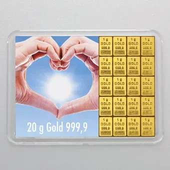 Goldbarren 20g 