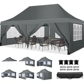 luxuskollektion Faltpavillon 3 x 6 m Wasserdicht