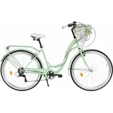 Damenfahrrad Davi Emma 28", 7 Gänge, 160-185 cm, Grün/Schwarz schwarz|grün 18"