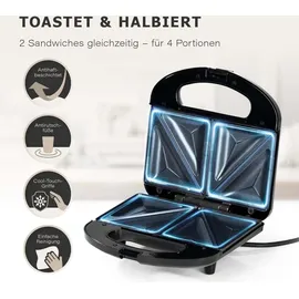 GOURMETmaxx Sandwichmaker mit LED-Kontrollleuchte