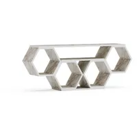 DECOROTIKA Tv-Element, Weiß, Holzwerkstoff, Marmor Optik, Rechteckig, 140x55.5x29.6 cm,