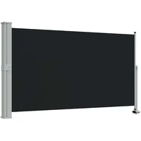 vidaXL Ausziehbar Seitenmarkise 140 x 300 cm schwarz 317832