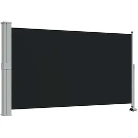 vidaXL Ausziehbar Seitenmarkise 140 x 300 cm schwarz 317832