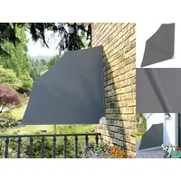 VidaXL Faltbarer Balkonfächer 140 x 140 cm grau