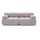 kaiser möbel Couch,, 2-Sitzer Sofa modular, Veloursstoff Salvador, Grau, Selia - Grau