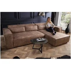 riess-ambiente Ecksofa BOSSA NOVA - - 265cm antik taupe Microfaser Couch 3-Sitzer Wohnzimmer