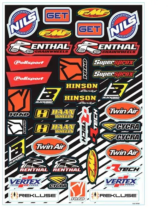 Blackbird Racing Universal Fmf/renthal/twin Air Aufkleber - Multi - One Size
