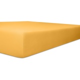 Kneer Spannbettlaken Q93 Exclusive-Stretch 90 x 190 - 100 x 220 cm gelb