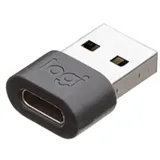 Logitech USB-A auf USB-C Adapter Grau