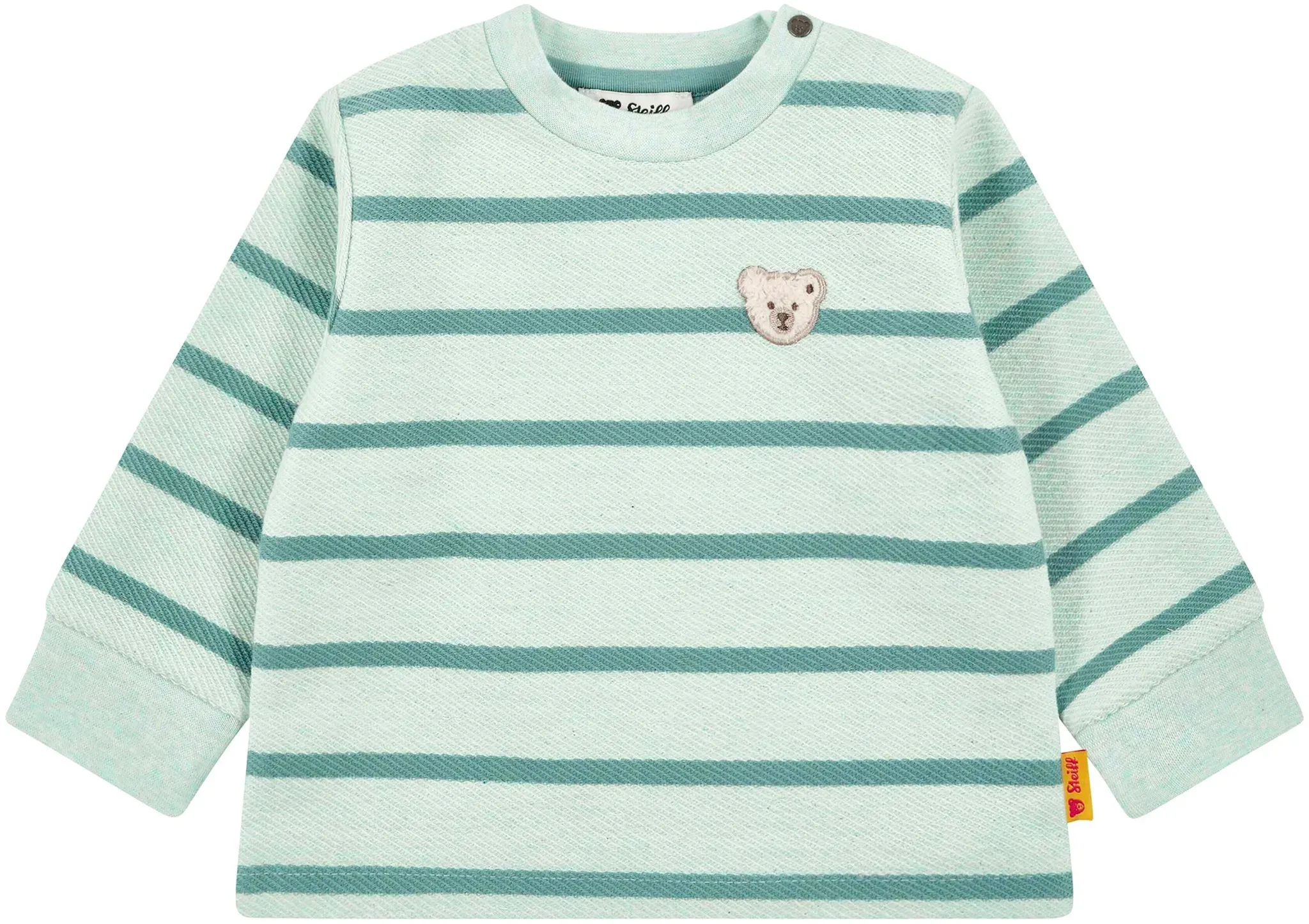 Steiff Sweatshirt Ringel Bär, gruen, 92