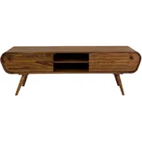 FineBuy TV Board Lowboard 160 x 45 x 50 cm Braun Massivholz