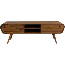 FineBuy TV Board Lowboard 160 x 45 x 50 cm Braun Massivholz
