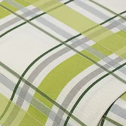 Jacquard "Karo", grün/grau/natur