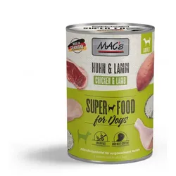 Premium Nassfutter für den Hund Mac's Huhn mit Lamm