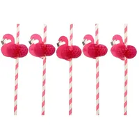 Papstar Trinkhalme Papier Ø 6 mm 500 St. Pink/Rosa