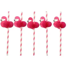 Papstar Trinkhalme Papier Ø 6 mm 500 St. Pink/Rosa