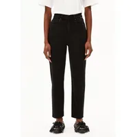 ARMEDANGELS Damen Mom Jeans recycelter Baumwoll Mix Comfort Stretch / schwarz 27/32