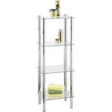 Wenko Regal Yago Viereckig 4 Glasablagen 104 cm