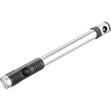 Crankbrothers Klic HP Handpumpe mit Manometer und CO2-Spitze, silber