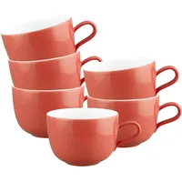 SELTMANN WEIDEN Cappuccinotasse 0,38 l Flamingo Red 6 St.