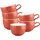 SELTMANN WEIDEN Cappuccinotasse 0,38 l Flamingo Red 6 St.