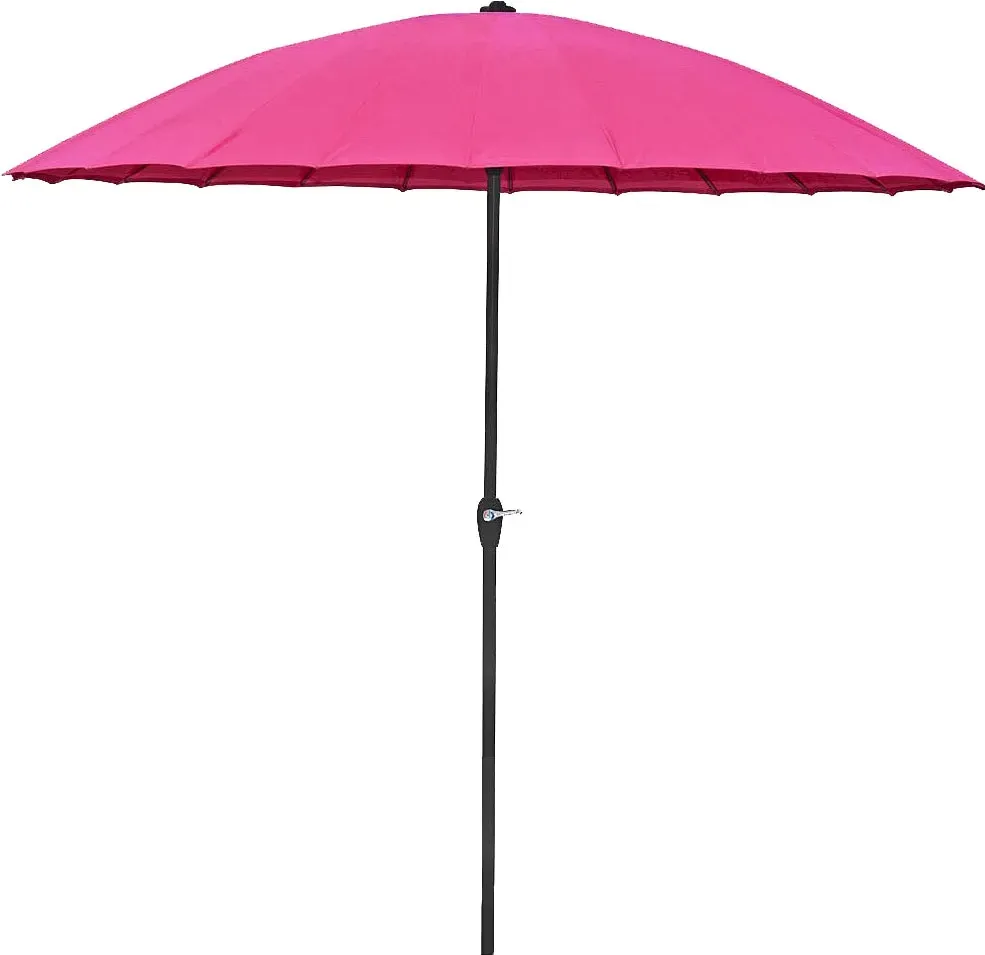 Sonnenschirm GARDEN PLEASURE, pink, Bezug: 100% Polyester, Standschirme, mit 24 Streben, pink