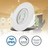 B.K.Licht LED dimmbar, IP65, warmweiß, weiß