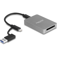 DeLock USB Type-C Card Reader im Aluminium Gehäuse für