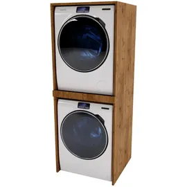 craftpak Waschmaschinenschrank 66 x 180 x 65 cm Braun
