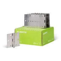 GAH Alberts Scharnier quadratisch Edelstahl 60 x 60 mm 20 Stück