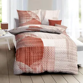 KAEPPEL Mako-Satin Bettwäsche Supreme 155x220+80x80 cm terra