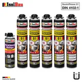 Brandschutzschaum B1 Bauschaum 5x 750ml 1x Reiniger Pistolenschaum Montageschaum