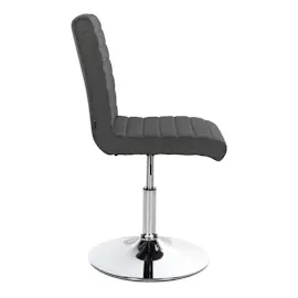 CLP 2er Set Esszimmerstuhl Elvas Stoff I Höhenverstellbar Und 360 Grad Drehbar, Mit Bodenschonern I Wohnzimmerstuhl Mit Gestell In Chromoptik