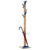Paperflow Kleiderständer easyCloth Wood Range Modell A PECPP.06 blau Holz 8 Haken 32,0 x 178,0 cm