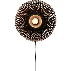 GOOD & MOJO Wandleuchte "KALIMANTAN", schwarz, Ø 30,00cm, Lampen, Nachhaltig