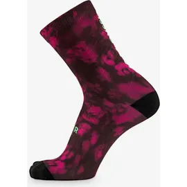 VAN RYSEL EDR Radsocken 39-42 Grün/Rosa/Schwarz