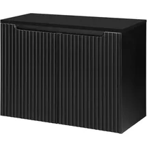 [en.casa] Waschbeckenunterschrank Skelbolu mit 2 Türen 80x60x40cm Schwarz [en.casa]