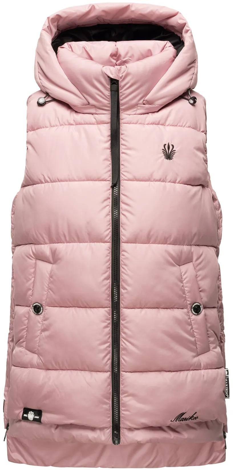 MARIKOO Damen Steppweste Bodywarmer mit Kapuze Zarinaa