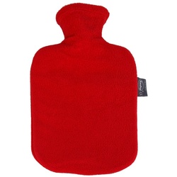 Fashy Wärmflasche Fashy Wärmflasche mit Fleecebezug rot 2L rot
