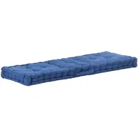 VidaXL Palettenkissen Baumwolle 120×40×7 cm Hellblau