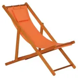 Siena Garden Faro Liegestuhl 57,5 x 114 x 95 cm orange klappbar