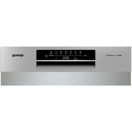 Gorenje GU642E90X Geschirrspüler/Unterbaugerät/59,9 breite/13 Maßgedecke/6 Programme/Total AquaStop/Ecoprogramm/Höhenverstellbar/Memory Funktion/Eco-Programm/Intensivprogramm/EEK: E/Grau-Metallic