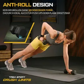 trex sport Kurzhanteln Set 2er Set 12 kg schwarz