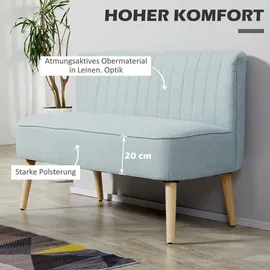 Homcom Sofa Holz Stoff, Schaumstoff